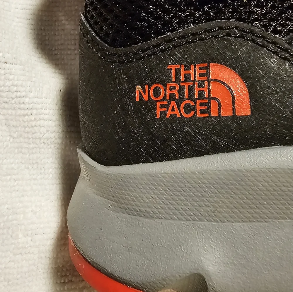 The North Face Kids Black and Red Waterproof Hiking Boots